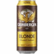 Пиво Grimbergen Blonde светлое фильтрованное ж/б 6,7% 0,5 л