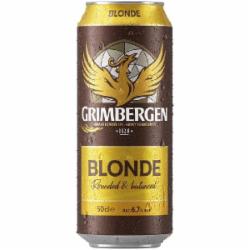 Пиво Grimbergen Blonde светлое фильтрованное ж/б 6,7% 0,5 л