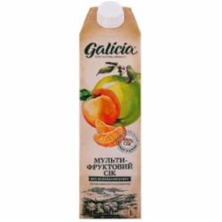Сок Galicia с мякотью из смеси плодов «Мультифруктовый» 1л
