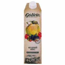 Сок Galicia с мякотью «Ягодный микс» гомогенизированный 1 л