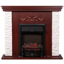 Каминокомплект ASTRA FLAME Леон white+HORTON BLACK