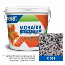 Декоративная штукатурка мозаичная Ферозит С 039 0,8-1,2 мм 14 кг