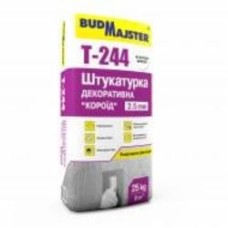 Декоративная штукатурка короед на белом цементе BudMajster 