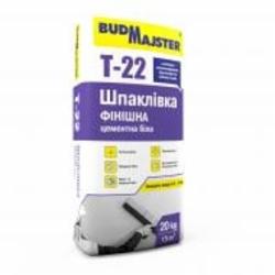 Шпаклевка BudMajster Т-22, финишная, цементная белая, 20кг