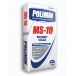 Штукатурка Polimin стартовая гипсовая MS-10 (3-30 мм) 25 кг