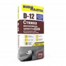 Стяжка для пола BudMajster D-12 высокопрочная цементная М350 25 кг