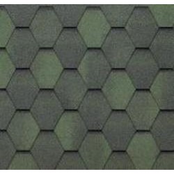 Битумная черепица гибкая TEGOLA ECO ROOF HEXAGONAL Mixed Green 2,3 кв.м