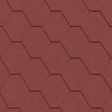 Битумная черепица MATIZOL® PATIO сотая красная 3 кв.м