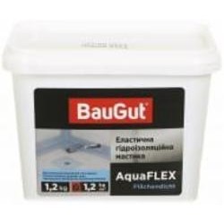 Мастика акриловая BauGut эластичная гидроизоляционная AquaFlex 1,2 кг 1 л