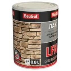 Лак для искусственного камня LFN BauGut полумат прозрачный 0,8 л