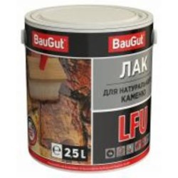 Лак для натурального камня LFU BauGut полумат прозрачный 2,5 л