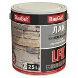 Лак универсальный LFK мокрый камень BauGut глянец прозрачный 2,5 л