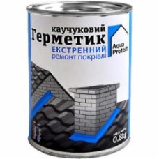 Герметик каучуковый Aqua Protect для экстренного ремонта кровли 0,8 кг