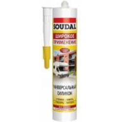 Герметик силиконовый SOUDAL универсальный белый 280 мл