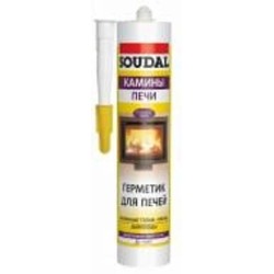 Герметик для печей и каминов SOUDAL до +1500 °C черный 280 мл