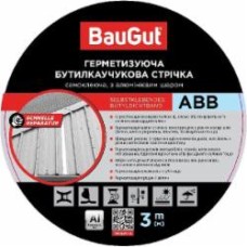 Лента герметизирующая бутилкаучуковая BauGut ABB 100 мм x 3 м алюминиевая