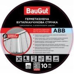 Лента герметизирующая бутилкаучуковая BauGut ABB 100 мм x 10 м алюминиевая