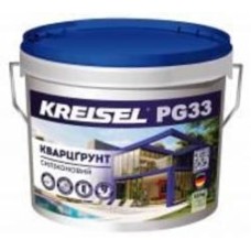 Грунтовочная краска адгезионная KREISEL Кварцгрунт силиконовый PG33 10 л