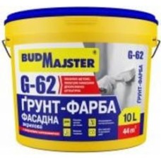 Грунтовка универсальная BudMajster G-62 фасадная акриловая с кварцевым наполнителем 10 л