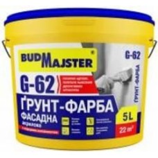 Грунтовка универсальная BudMajster G-62 фасадная акриловая с кварцевым наполнителем 7,5 кг 5 л