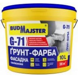 Грунтовка универсальная BudMajster G-71 Грунт-краска силиконовая 10 л