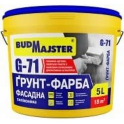 Грунтовка универсальная BudMajster G-71 Грунт-краска силиконовая 5 л