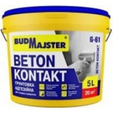 Грунтовка адгезионная BudMajster G-61 BETON KONTAKT 5 л