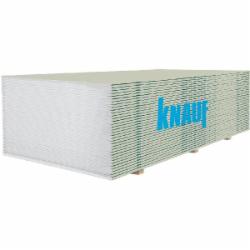 Гипсокартон обыкновенный (цена от паллеты) Knauf 2500x1200х12,5 мм 3 кв. м