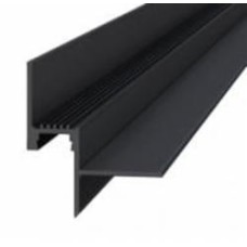 Профиль теневого шва с LED каналом ПАС-3410 RAL-9005 мат 3м