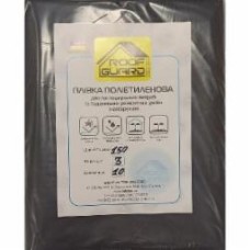 Пленка полиэтиленовая ODE 3х10 м черный 150 мкм полурукав