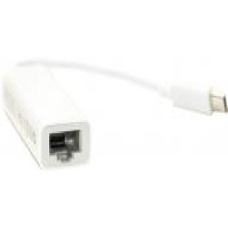 Кабель PowerPlant USB Type-C – RJ45 0,12 м белый (DV00DV4067)