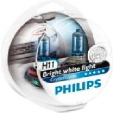 Лампа накаливания Philips Cristal Vision+2x (12362CVSM) H11 PGJ19-2 12 В 55 Вт 2 шт 4300