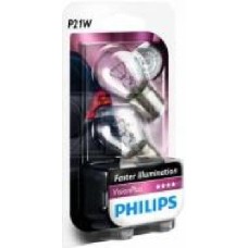 Лампа накаливания Philips VisionPlus (12498VPB2) P21W BA15S 12 В 21 Вт 2 шт