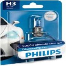 Лампа галогенная Philips Diamond Vision (12336DVB1) H3 PK22s 12 В 55 Вт 1 шт 5000