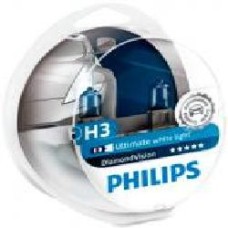 Лампа накаливания Philips DiamondVision H3 PK22s 12 В 55 Вт 2 шт 5000