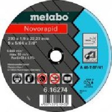 Круг отрезной по нержавеющей стали Metabo Novorapid A46-T 230x1,9x22,2 мм 616274000