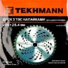 Нож для мотокосы Tekhmann 255х25.4 мм 40 ТВС