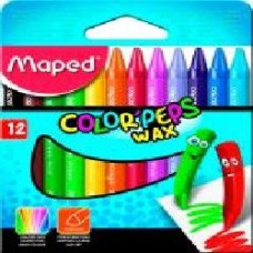 Карандаши восковые Color Peps Wax Crayons 12 цветов Maped