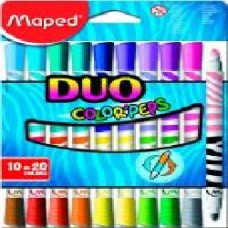 Фломастеры Color Peps Duo 20 цветов Maped