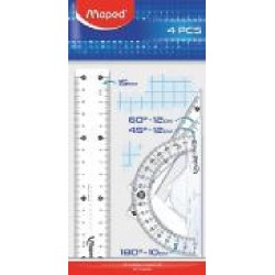 Набор для черчения Essentials Mini прозрачный MP.242815 Maped