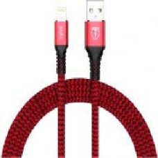 Кабель T-PHOX Lightning – USB 1 м черный (T-L814 red)