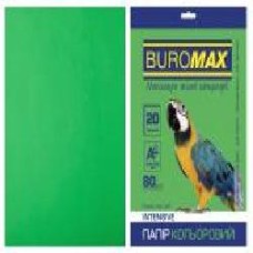 Бумага офисная цветная Buromax A4 80 г/м Intensiv 20 листов BM.2721320-04 зеленый