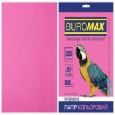 Бумага офисная цветная Buromax A4 80 г/м Intensiv 20 листов BM.2721320-29 малиновый