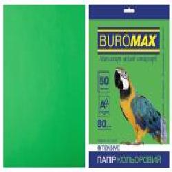 Бумага офисная цветная Buromax A4 80 г/м Intensiv 50 листов BM.2721350-04 зеленый