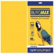 Бумага офисная цветная Buromax A4 80 г/м Intensiv 50 листов BM.2721350-08 желтый