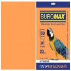 Бумага офисная цветная Buromax A4 80 г/м Intensiv 50 листов BM.2721350-11 оранжевый