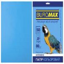 Бумага офисная цветная Buromax A4 80 г/м Intensiv 50 листов BM.2721350-30 светло-синий