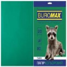 Бумага офисная цветная Buromax A4 80 г/м Dark 20 листов BM.2721420-04 темно-зеленый