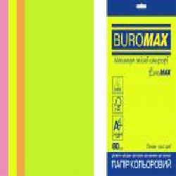 Бумага офисная цветная Buromax A4 80 г/м Neon 50 листов BM.2721550-99 разноцветный