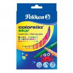 Фломастеры Colorella Star 30 цветов 814546 Pelikan